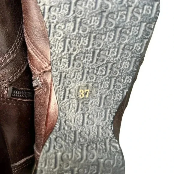 JOSEF SEIBEL Leather Ankle Bootie Women’s Size US 6 - 6.5 Brown vintage slip ons - Picture 11 of 12